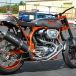 Craig paints motorcycles in Tampa Florida