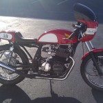 Craig paints motorcycles in Tampa Florida